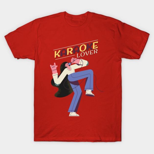 Karaoke Lover T-Shirt by Pieartscreation
